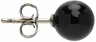 Dries Van Noten Black Ball Earrings