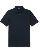 Incotex - Slim-Fit Ice Cotton-Jersey Polo Shirt - Blue