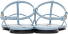 Jil Sander Blue Cage Flat Sandals