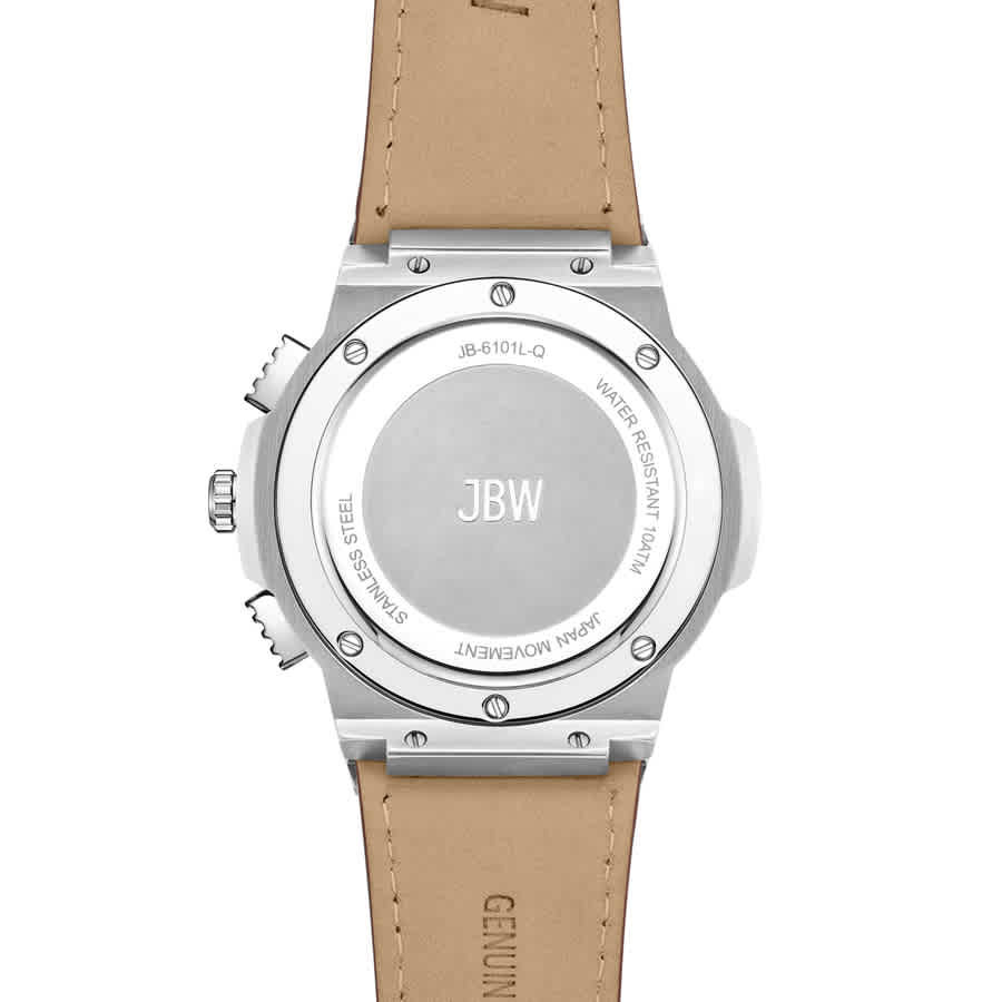JBW Saxon GMT Quartz Silver Dial Unisex Watch JB-6101L-Q