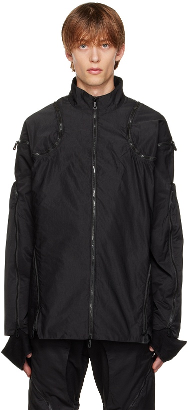 Photo: ænrmòus Black Articulated Disintegrable Jacket