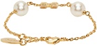 Off-White Gold Pearl Arrow Bracelet