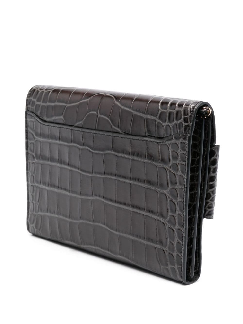 BOYY - Buckle Travel Case Croco Embossed Leather Clutch Bag