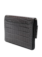 BOYY - Buckle Travel Case Croco Embossed Leather Clutch Bag