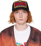 Dsquared2 Black Embroidered Cap