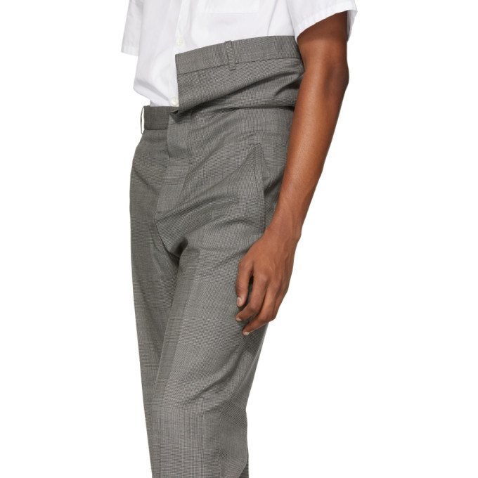 Y/Project Grey Asymmetric Waist Trousers Y/Project