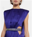 Stella McCartney - Belted cutout satin gown