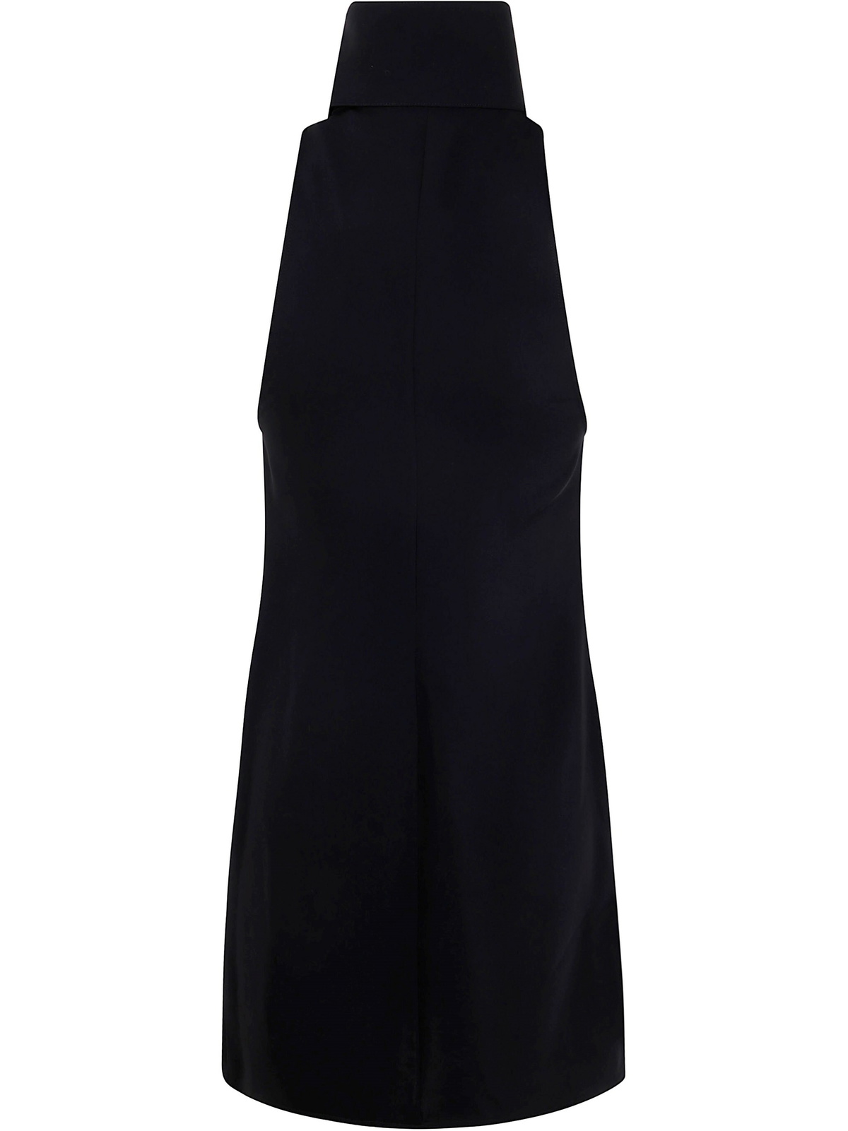 Courreges Dress Scarf Mockneck in Black