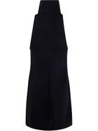 Courreges Dress Scarf Mockneck in Black