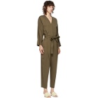 3.1 Phillip Lim Green Wool Belted Jumpsuit