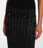 Veronica Beard Corbin tweed midi skirt