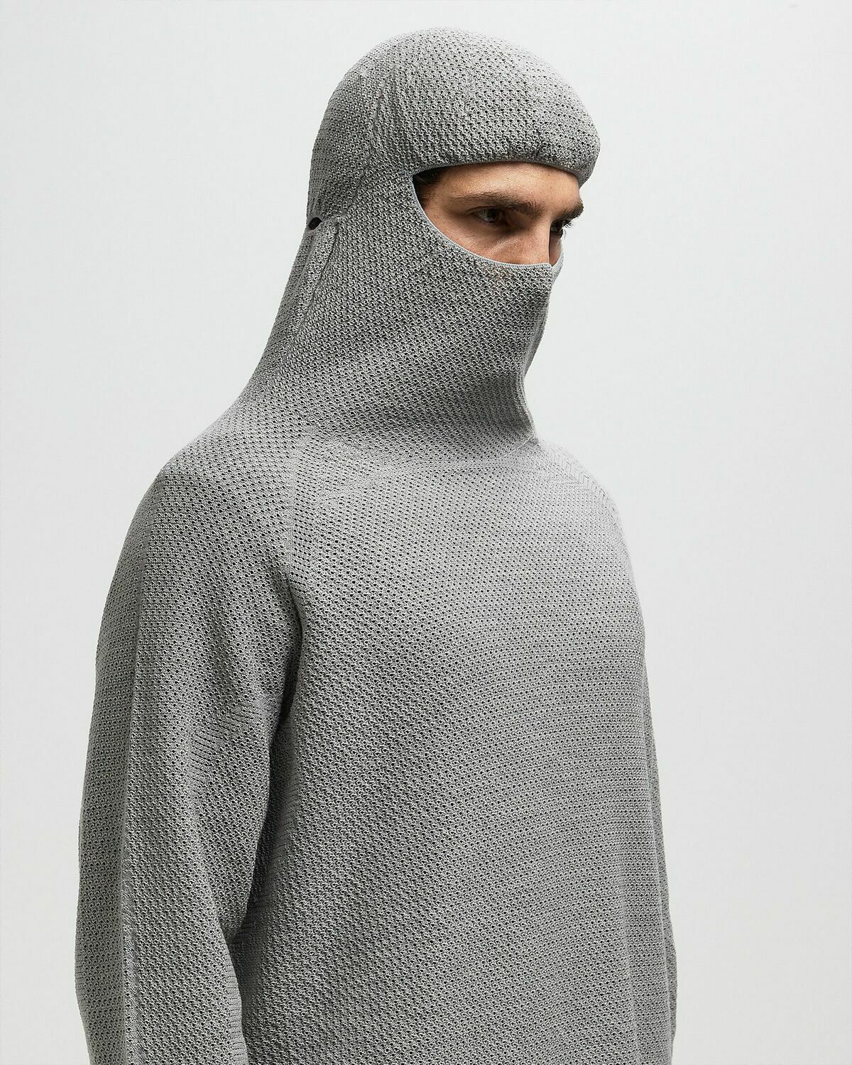 トップス Goldwin 0 Perforated Wholegarment Knit Goldwin 0 Perforated Wholegarment Knit Top Grey Mens Hoody Goldwin