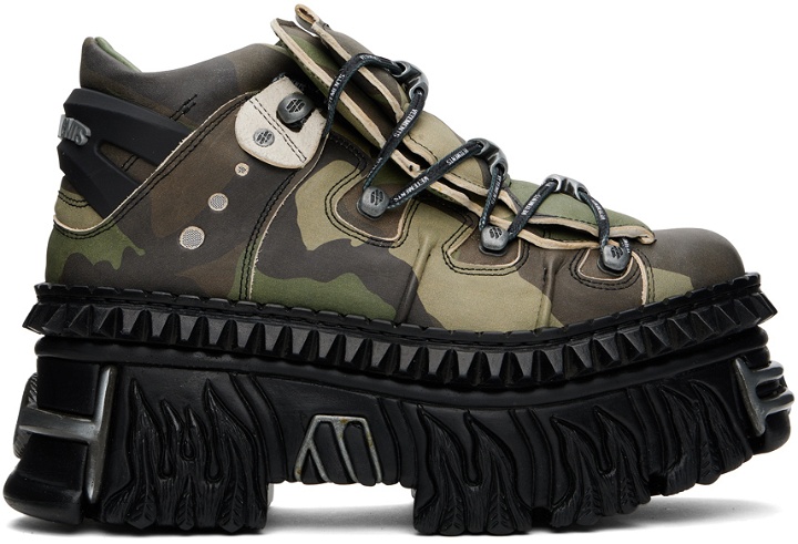 Photo: VETEMENTS Khaki New Rock Edition Platform Sneakers
