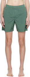 Stone Island Green Patch Swim Shorts