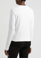 Helmut Lang Printed Cotton top White