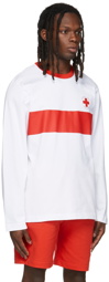 Helmut Lang White Lifeguard Long Sleeve T-Shirt