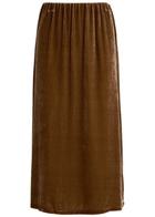 BY Malene Birger Boshan Velvet Midi Skirt Brown