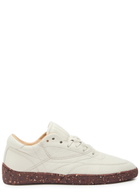 Gabriela Hearst Ohio Grained Leather Sneakers Ivory