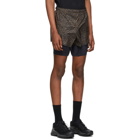 Satisfy Brown Leopard Trail Long Distance 3 Shorts