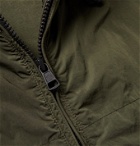 Moncler - Logo-Embroidered Grosgrain-Trimmed Shell Jacket - Green