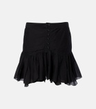 Marant Etoile Daneen ruffled cotton-blend miniskirt
