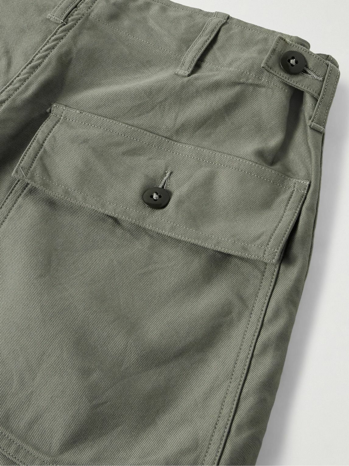 Kaptain Sunshine - Baker Straight-Leg Cotton Trousers - Green