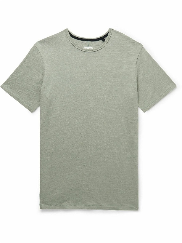 Photo: Rag & Bone - Classic Flame Cotton-Jersey T-Shirt - Green