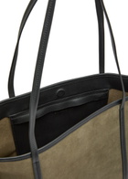 ST. Agni Bateau Large Suede Tote bag - Khaki - One Size