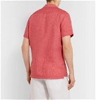 Orlebar Brown - 007 Thunderball Camp-Collar Linen Shirt - Red