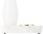 Houseplant White Oil Lamp & Ashtray Set