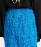 Dries Van Noten Fringed midi skirt