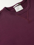 Sid Mashburn - Cotton-Jersey Sweatshirt - Burgundy