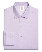 Brooks Brothers Men's Madison Relaxed-Fit Dress Shirt, Non-Iron Royal Oxford | Purple
