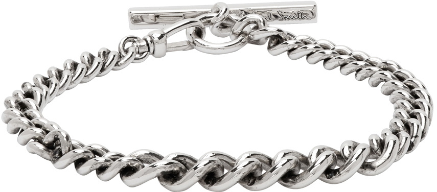 Paul Smith Silver T-Bar Bracelet Paul Smith