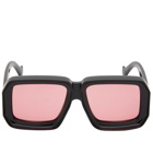 Loewe Eyewear Paula's Ibiza Dive Mask Sunglasses in Black 