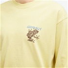 Gramicci Men's Sticky Frog Long Sleeve T-Shirt in Foggy Lemon