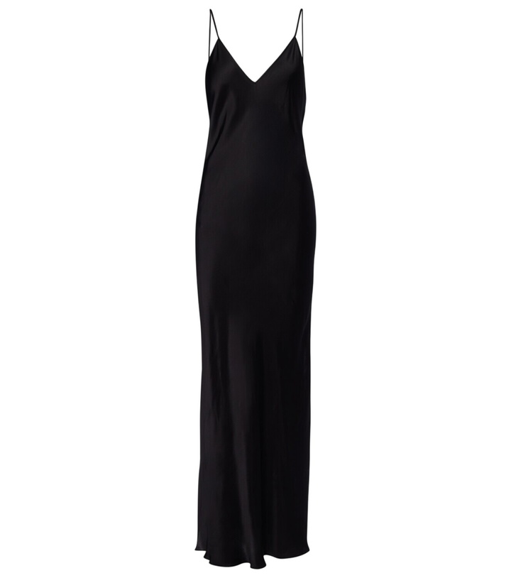 Photo: Isabel Marant Nevana satin maxi dress