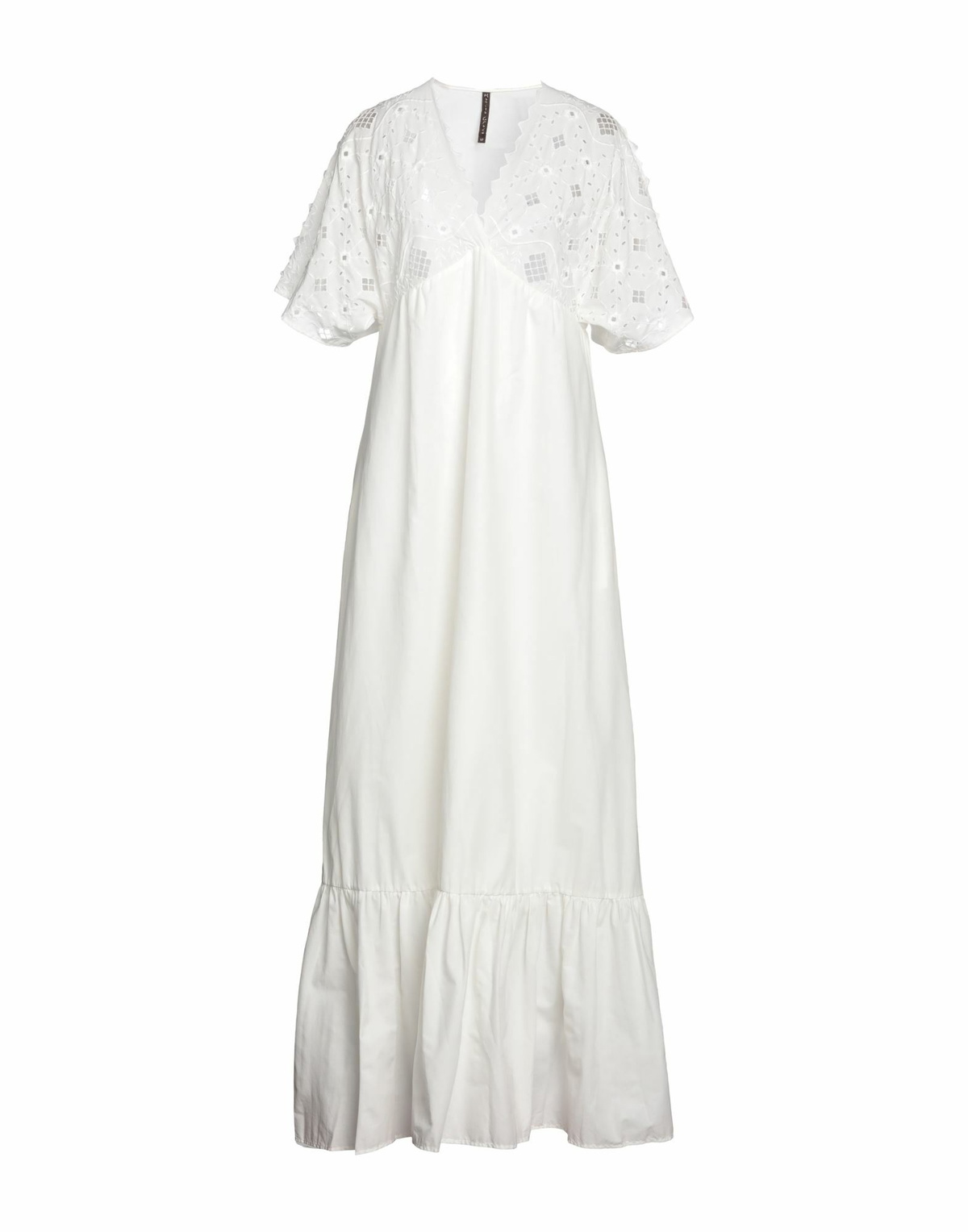 Manila Grace Womens Maxi dress Ivory