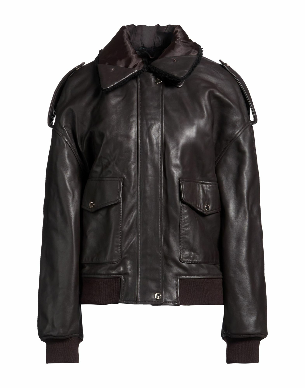 Maje Womens Jacket Dark in Brown