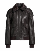 Maje Womens Jacket Dark in Brown