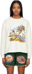 Bode Off-White Island Sweatshirt