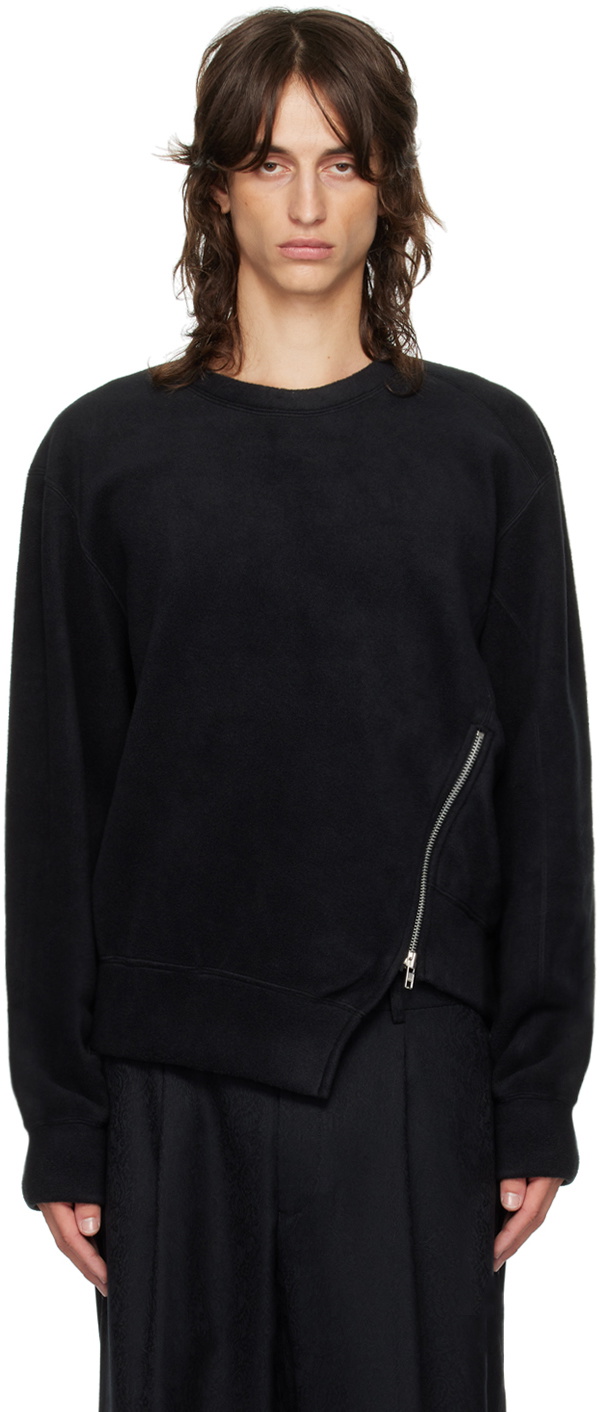 Comme des Garçons Homme Deux Black Zip Sweatshirt