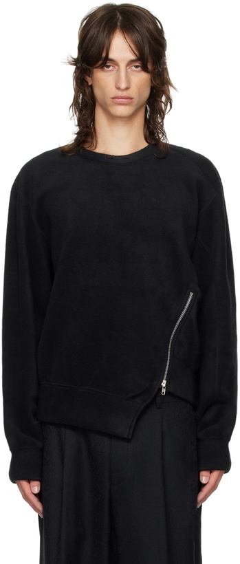 Photo: Comme des Garçons Homme Deux Black Zip Sweatshirt