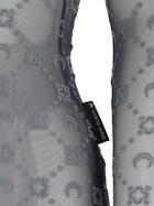 Marine Serre Top moonogram Mesh Flock