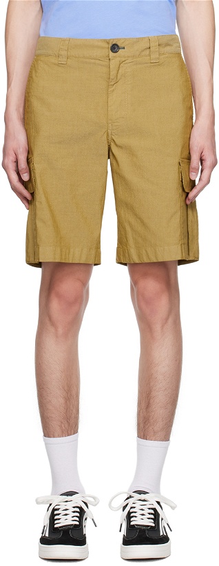 Photo: PS by Paul Smith Brown Four-Pocket Cargo Shorts