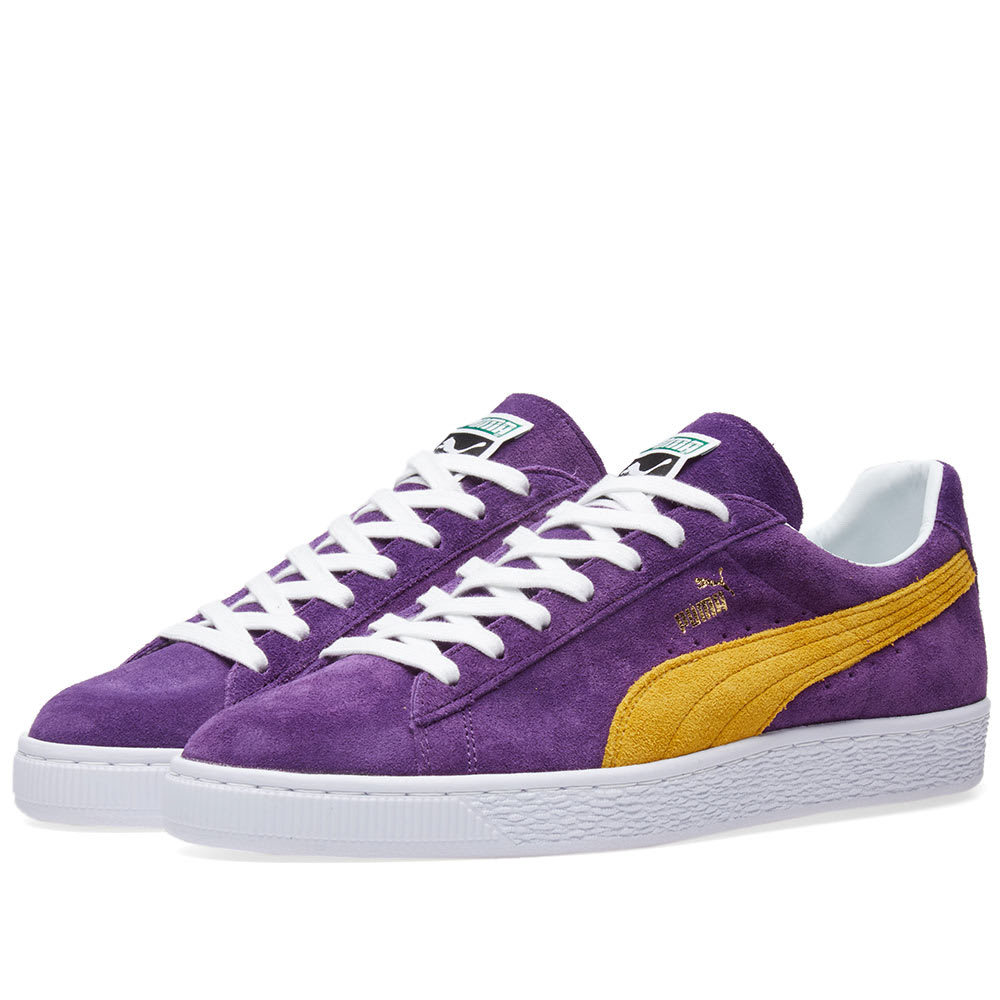 Puma purple shop suede shoes