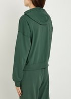 Vuori Halo Modern Hooded Stretch-jersey Sweatshirt Green