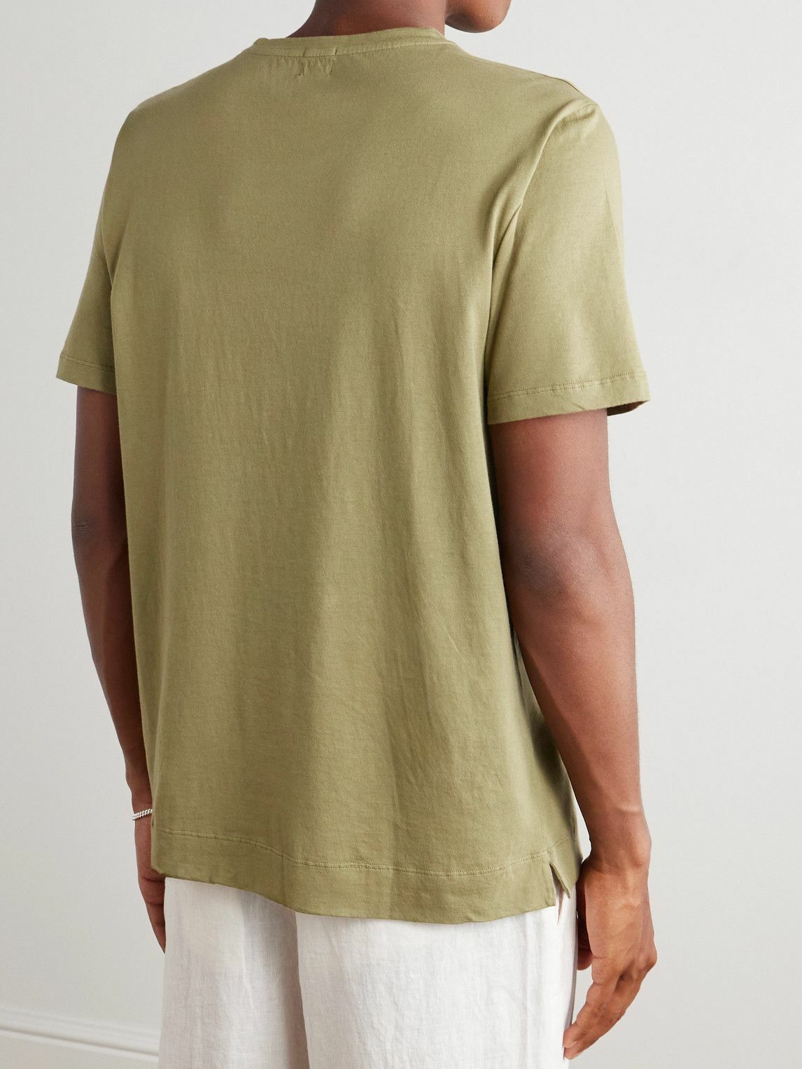 Massimo Alba - Panarea Cotton and Cashmere-Blend T-Shirt - Green