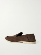 George Cleverley - Mayfair II Collapsible-Heel Suede Loafers - Brown
