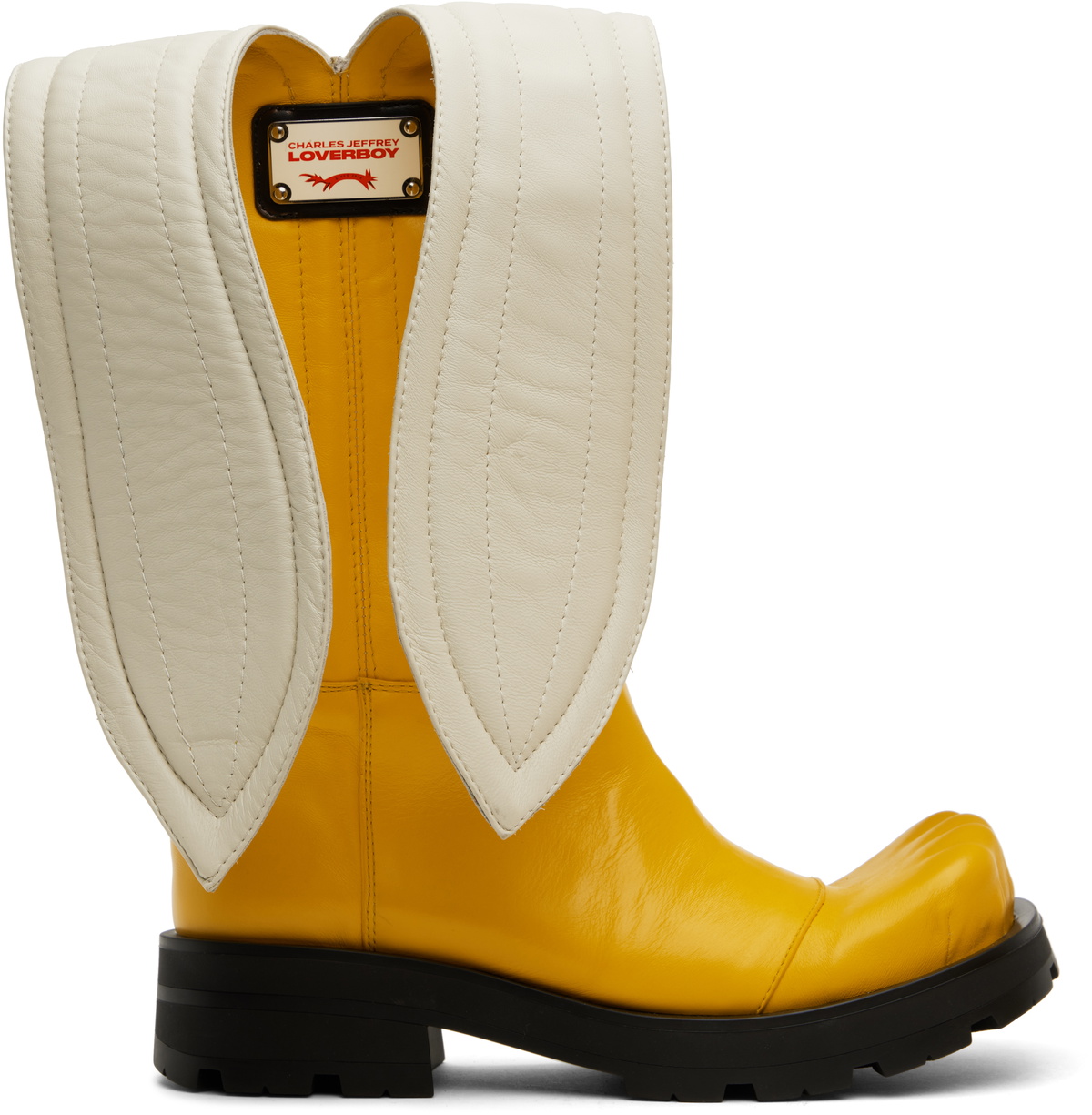 【関税込み】Charles Jeffrey LOVERBOY イエロー Banana ブーツ Yellow Banana Moggies Boots by Charles Jeffrey LOVERBOY on Sale